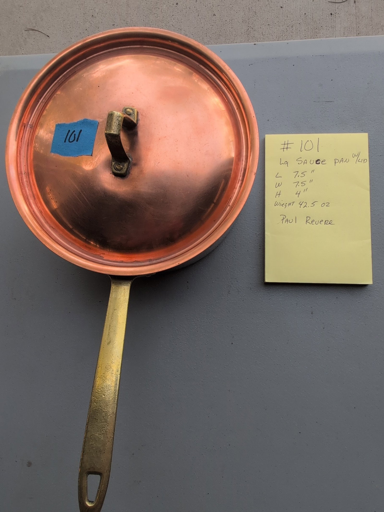 Paul Revere "La Sauce" Copper Saucepan (1 of 3)
