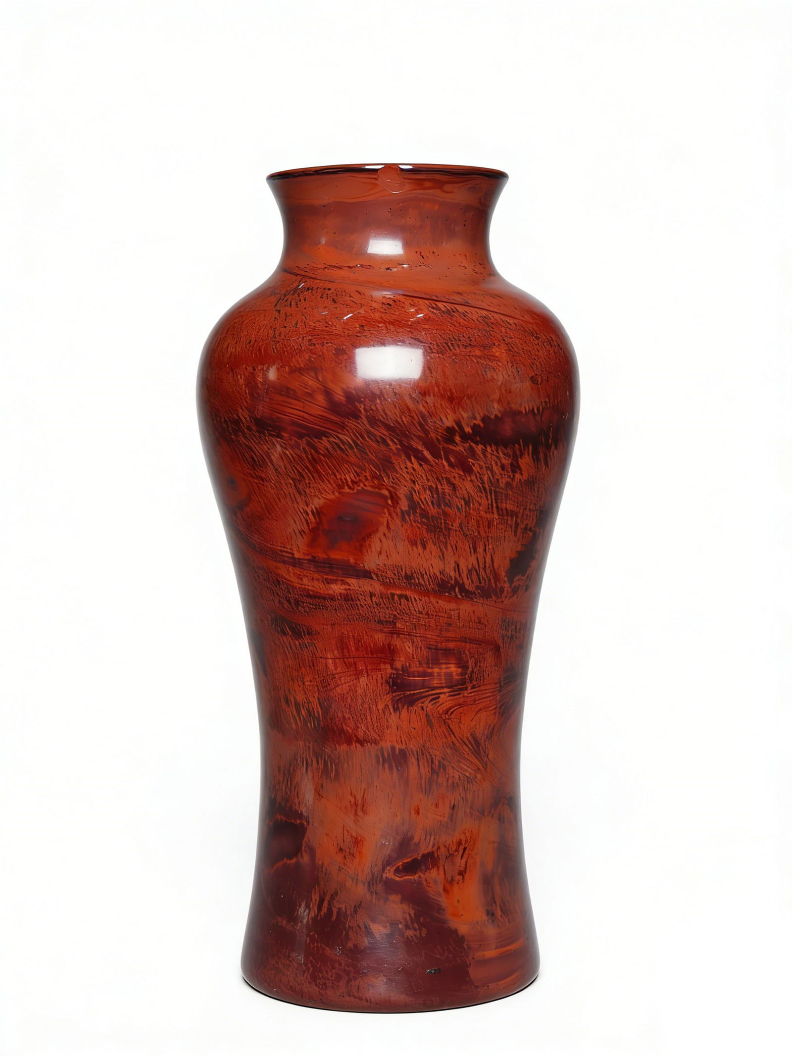 Qing Dynasty Flambé-Glazed Olive Vase (1 of 8)