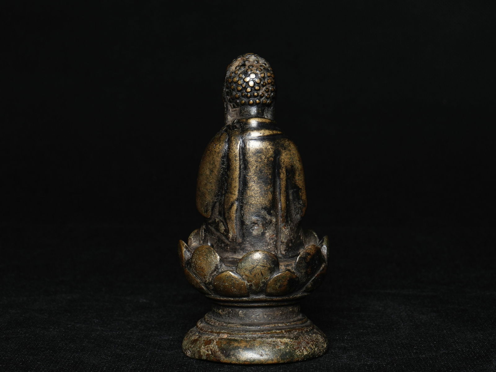 Liao Dynasty Bronze Statue of Amitayus Buddha in Seated Pose - 6