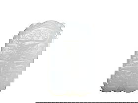 Qing Qianlong Period Hetian White Jade Plaque: L:5.8cmW:3.3cm his is a Hetian white jade plaque in archaic cicada form with decorative patterns from the Qianlong period of the Qing Dynasty, a fine archaistic jade work of the Qing court. The plaque