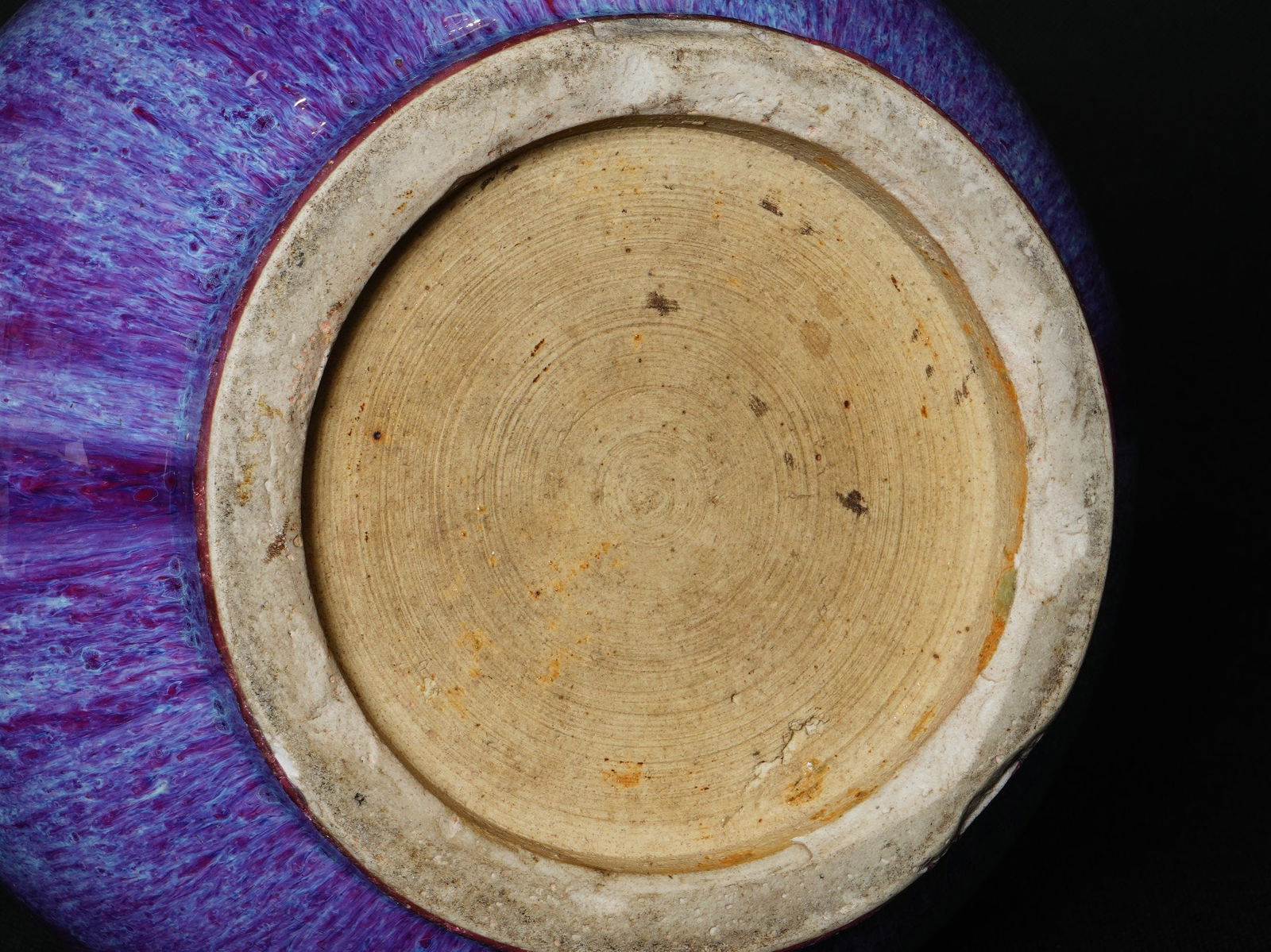 Qing Dynasty Flambé-Glazed Zun with Deer-Head Handles - 8