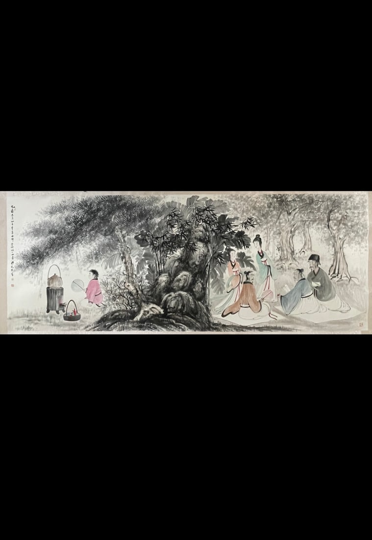 Fu Baoshi's 10-foot lens: Fu Baoshi's 10-foot lens Provenance:The Property of a Gentleman in Hampshire, United Kingdom, acquired in the 1995s. Our cooperative logistics services provider expertly handles both domestic and glob