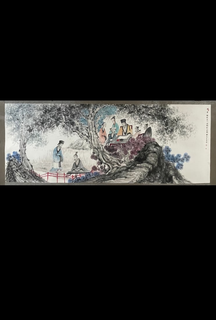 Fu Baoshi's 10-foot lens: Fu Baoshi's 10-foot lens Provenance:The Property of a Gentleman in Hampshire, United Kingdom, acquired in the 1999s. Our cooperative logistics services provider expertly handles both domestic and glob