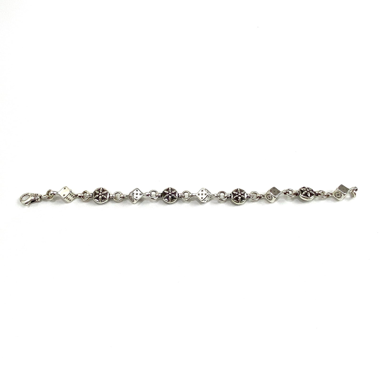 Chrome Hearts Bracelet: Chrome Hearts God of Gamblers Six Pointed Star Dice Bracelet We offer in house shipping for all items, our cooperative logistics services provider expertly handles both domestic and global consolidate