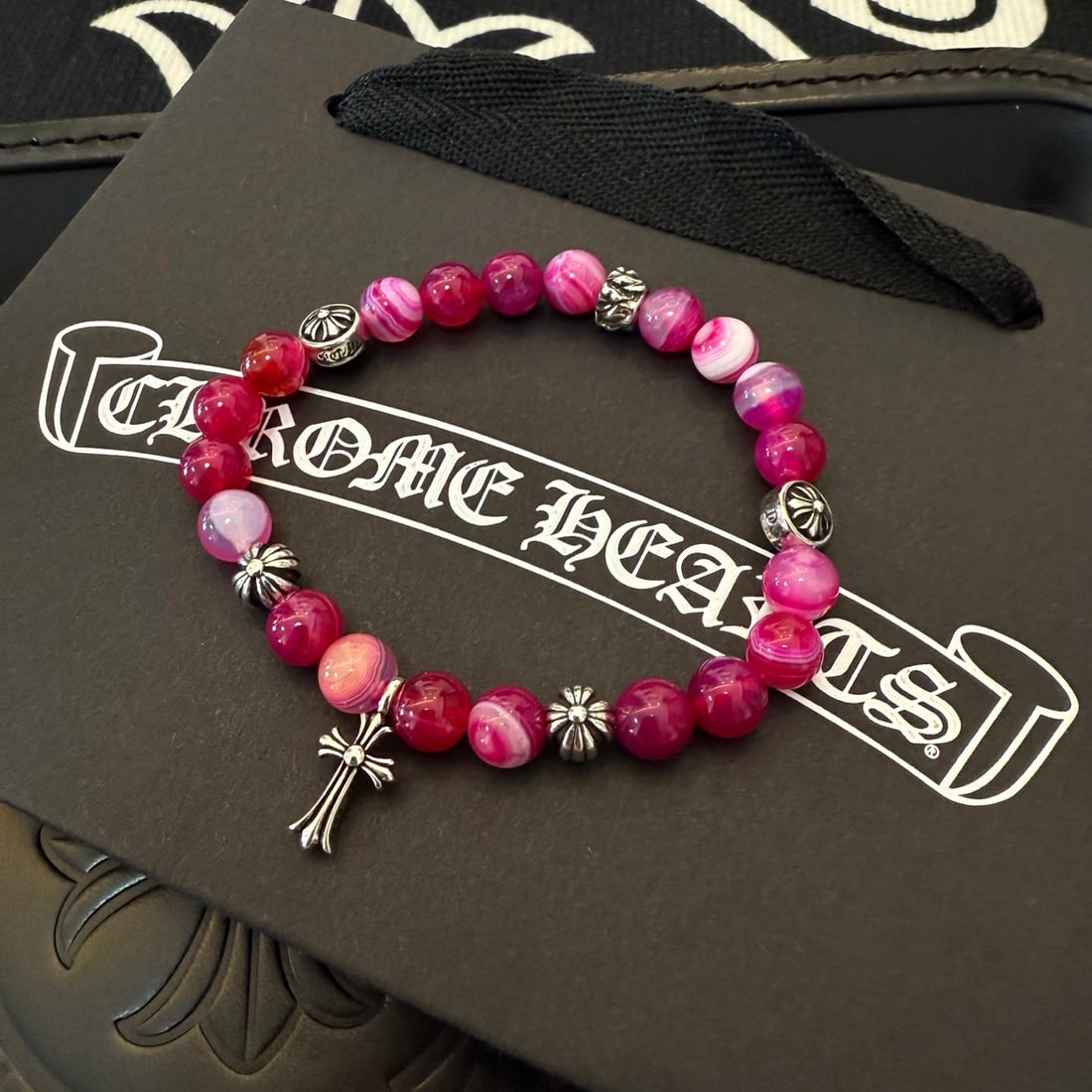 Chrome Hearts Bracelet: Chrome Hearts classic retro multi element bracelets and bangles feature embossed designs and various patterns, creating a unique style. The scout badge is a Chrome Hearts trademark, ensuring its endur