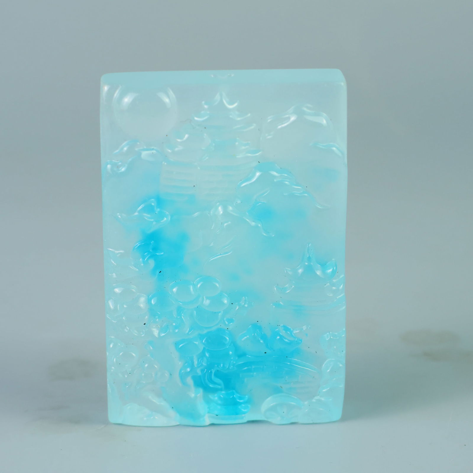 Perfectly crafted high-quality ice-crystal carving Landscape Plaque (1 of 8)