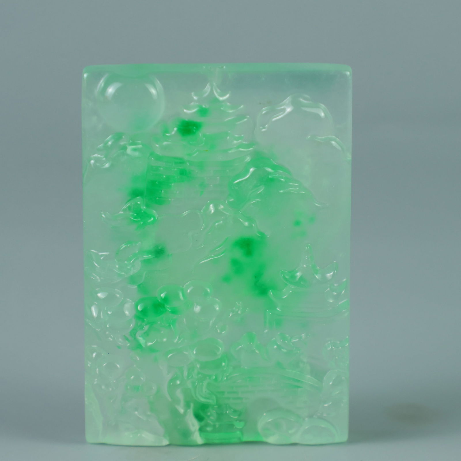 Perfectly crafted high-quality ice-crystal carving Landscape Plaque (1 of 9)