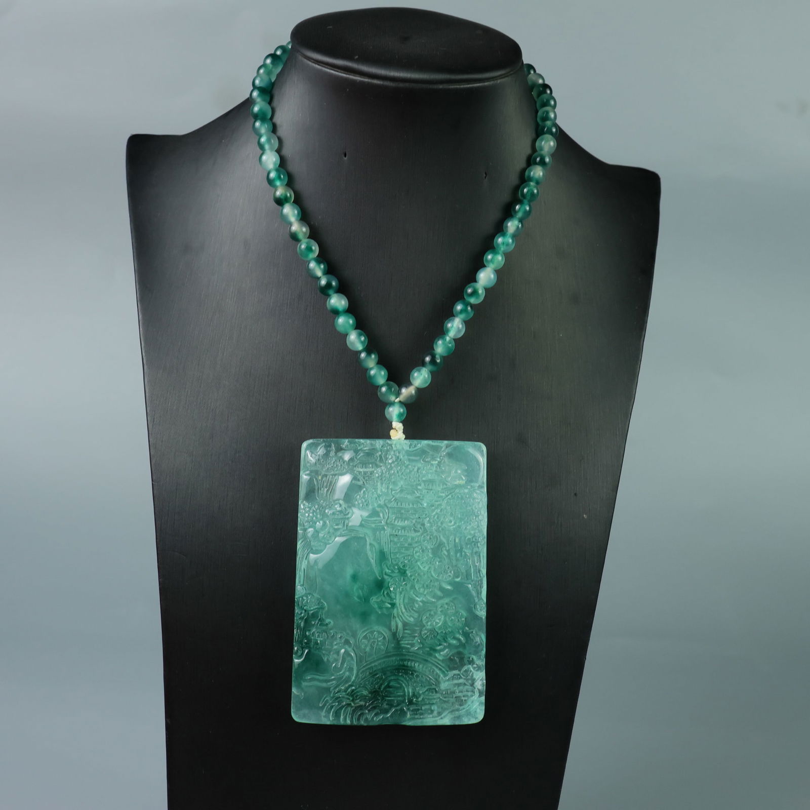 Perfectly crafted high-quality ice-crystal carving Landscape Plaque (1 of 9)