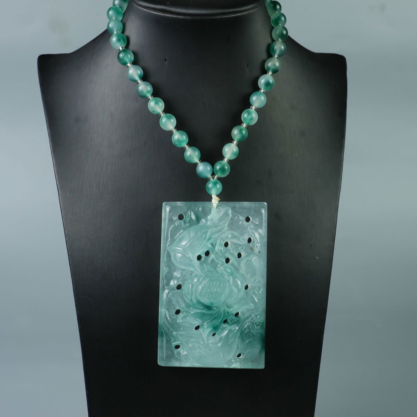 Perfectly crafted high-quality ice-crystal carving Flower and Bird Plaque: This exquisitely carved flower and bird plaque features a pure, rich, clean, and translucent base with a strong fluorescent effect and excellent rigidity. It is a true icy, translucent jadeite, with a