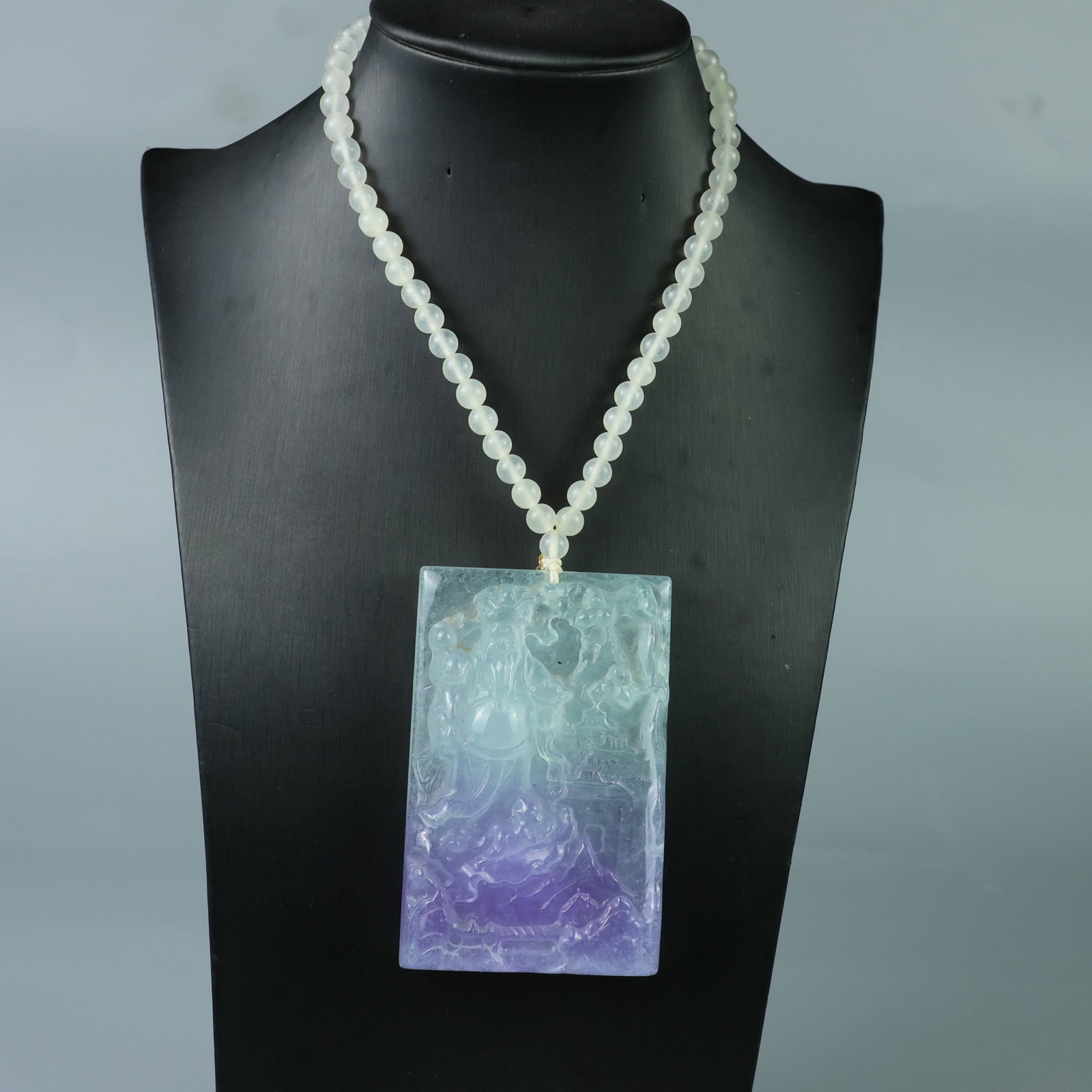 Perfectly crafted high-quality ice crystal carving of the God of Wealth. (1 of 9)