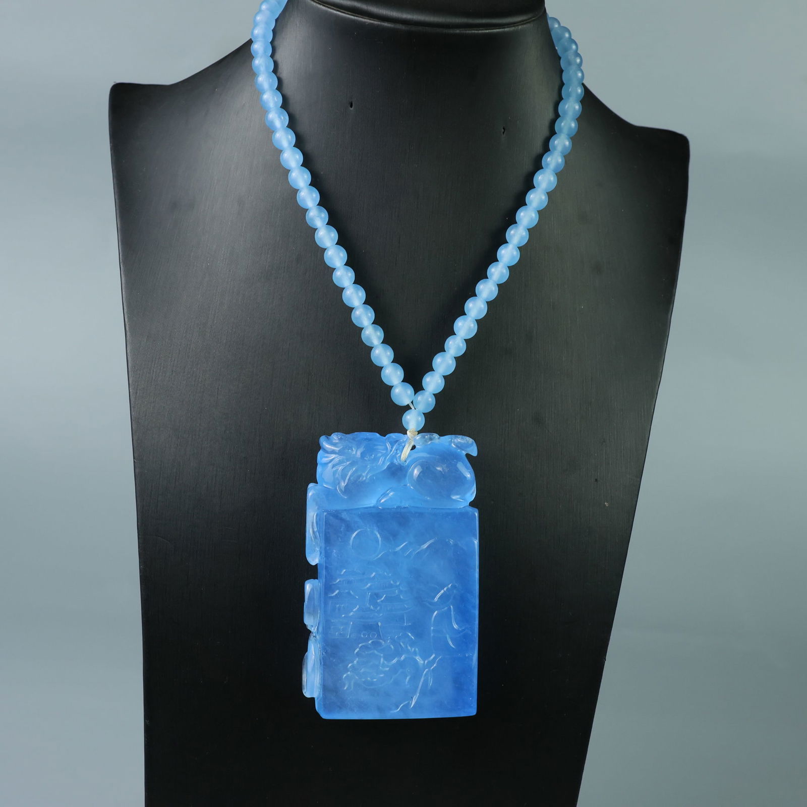 Perfectly crafted high-quality ice-crystal carving Landscape Plaque: This exquisitely carved landscape plaque is made of high-grade icy jadeite. The base is pure, rich, clean, and translucent with a strong fluorescent effect and excellent rigidity. It is a true icy, tr