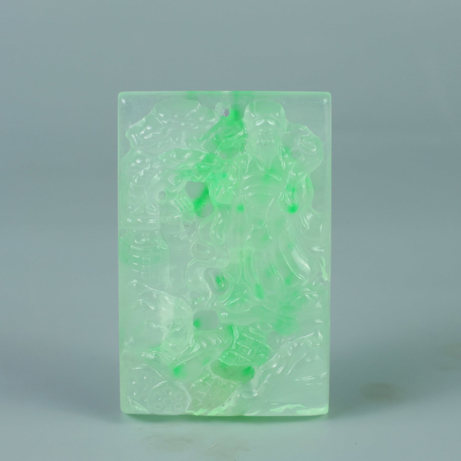 Perfectly crafted high-quality ice crystal carving of the God of Wealth. (1 of 9)