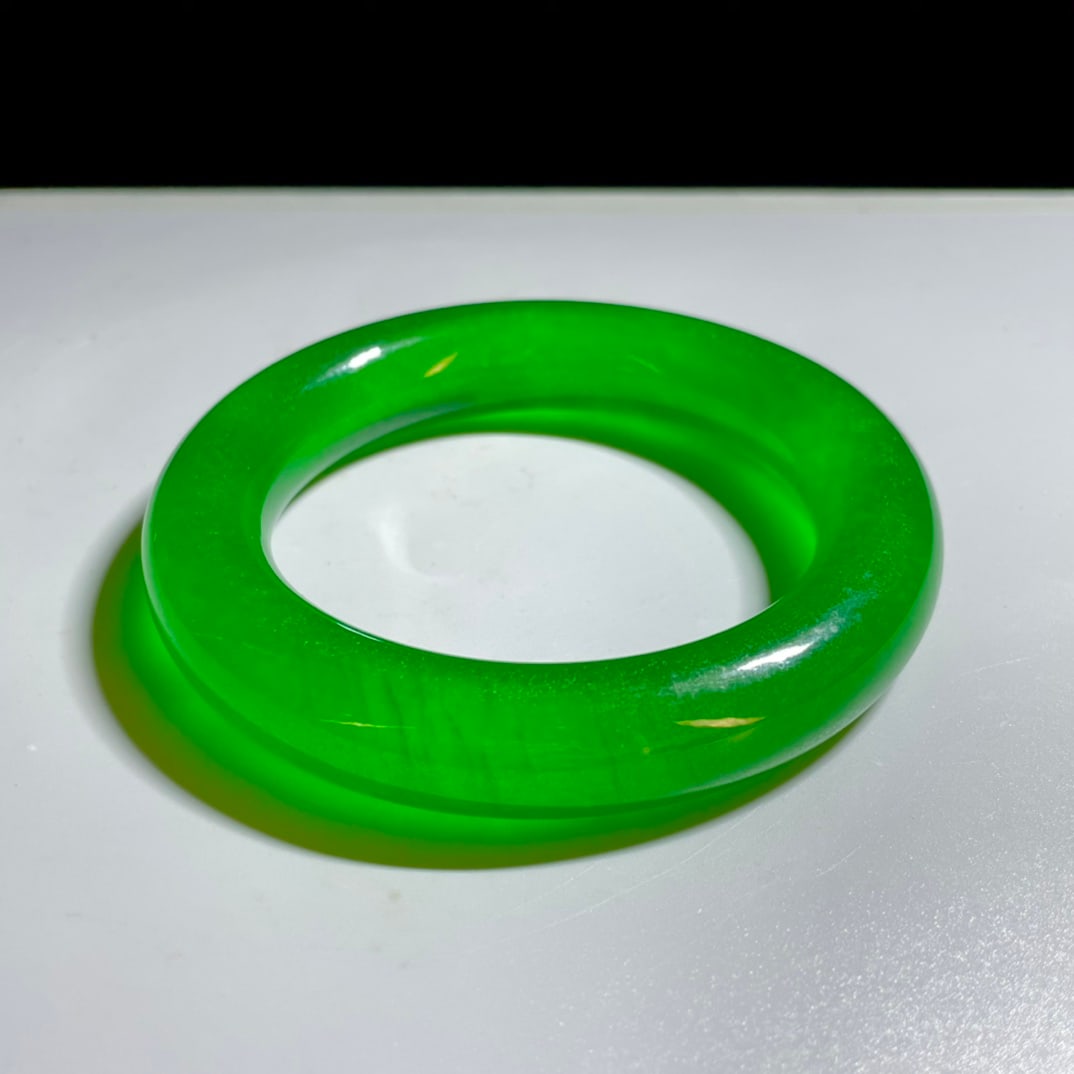 High-ice jadeite bangle - 3