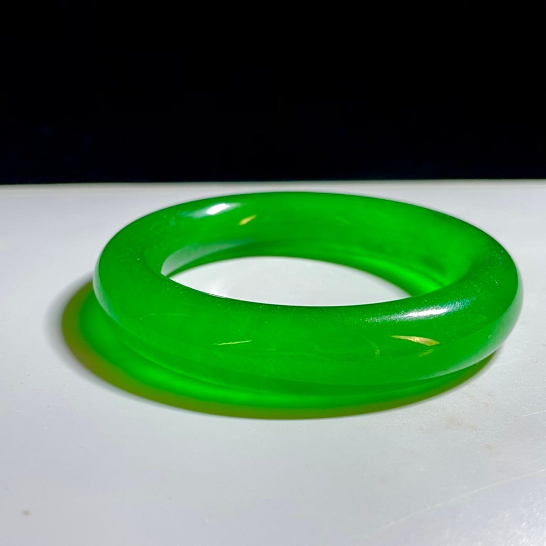 High-ice jadeite bangle - 5