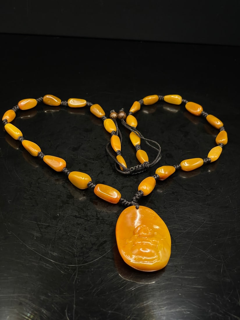 Shoushan stone Tianhuang grade Tianhuang stone necklace pendant (1 of 9)