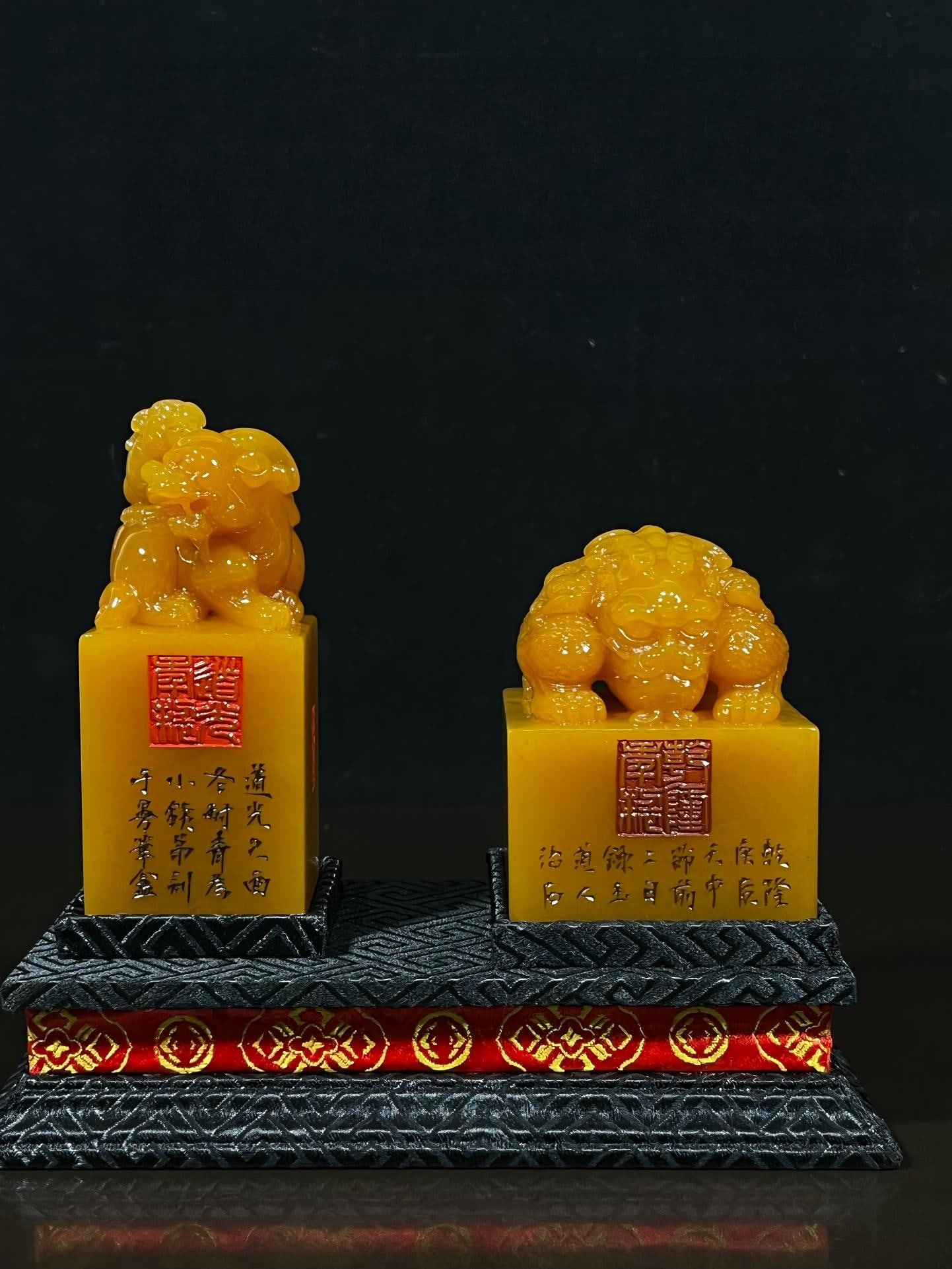 Tianhuang Stone Double Lion Seal (1 of 9)