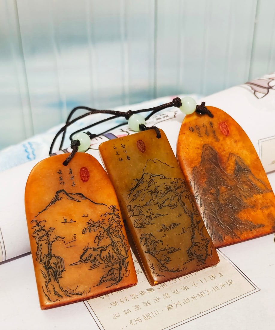 Tianhuang stone landscape pattern seal (1 of 6)