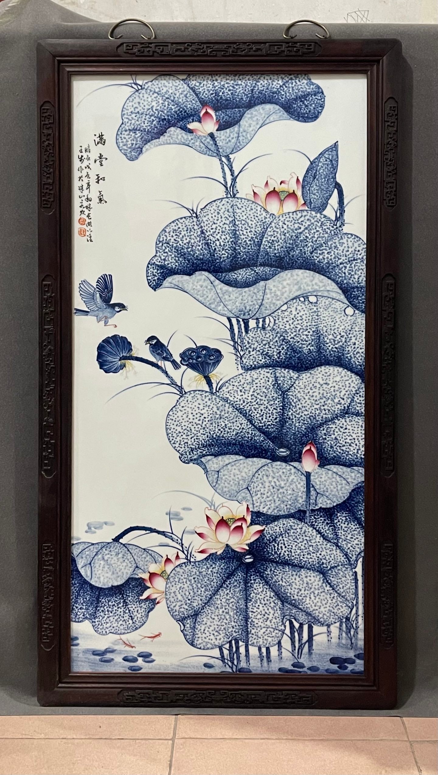 Appreciation of the works of Wang Bu, the "King of Blue and White Porcelain"! A vertical hanging (1 of 12)