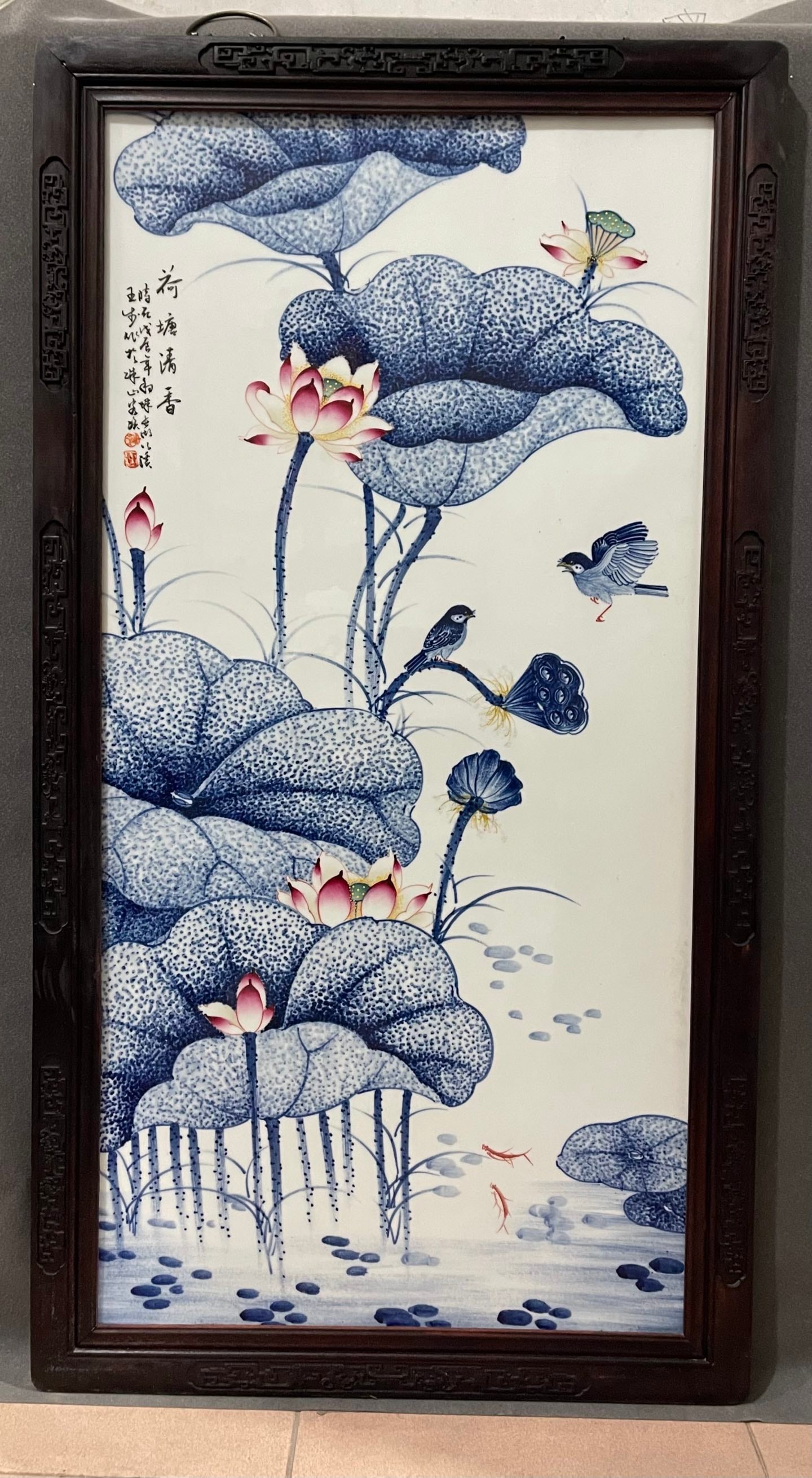 Appreciation of the works of Wang Bu, the "King of Blue and White Porcelain"! A vertical hanging (1 of 11)