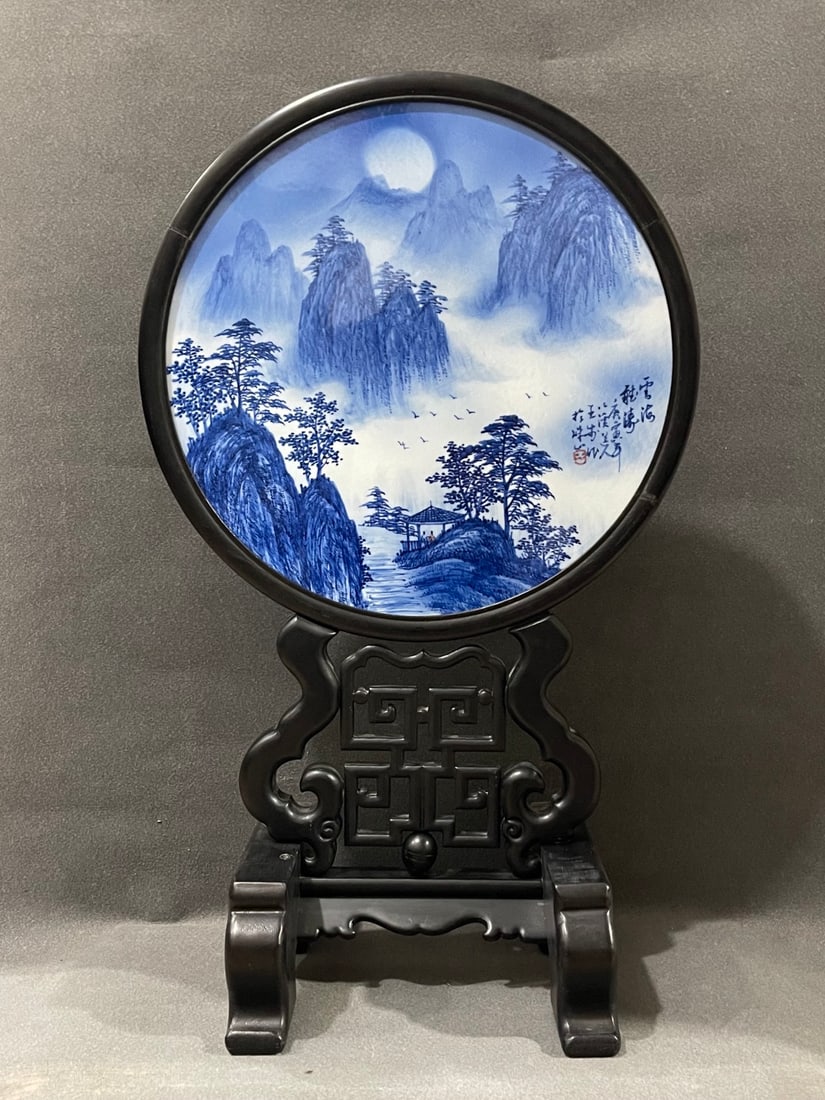 Appreciation of the works of Wang Bu, the "King of Blue and White Porcelain"! A round, vertical, (1 of 12)