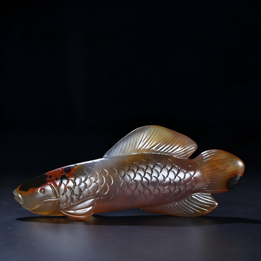 Exquisite antique collection, Hetian jade fish (1 of 8)