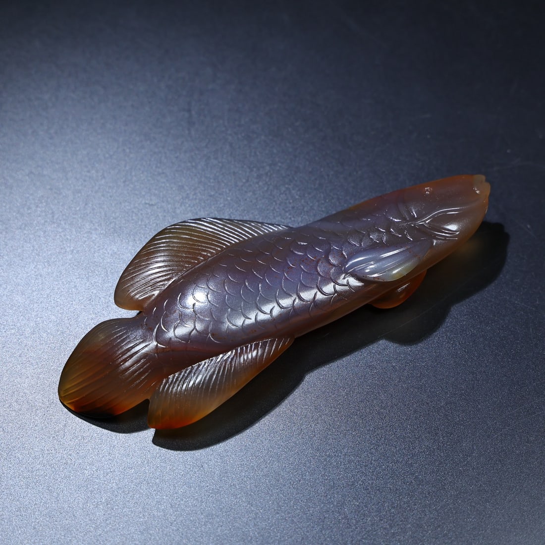 Exquisite antique collection, Hetian jade fish - 7