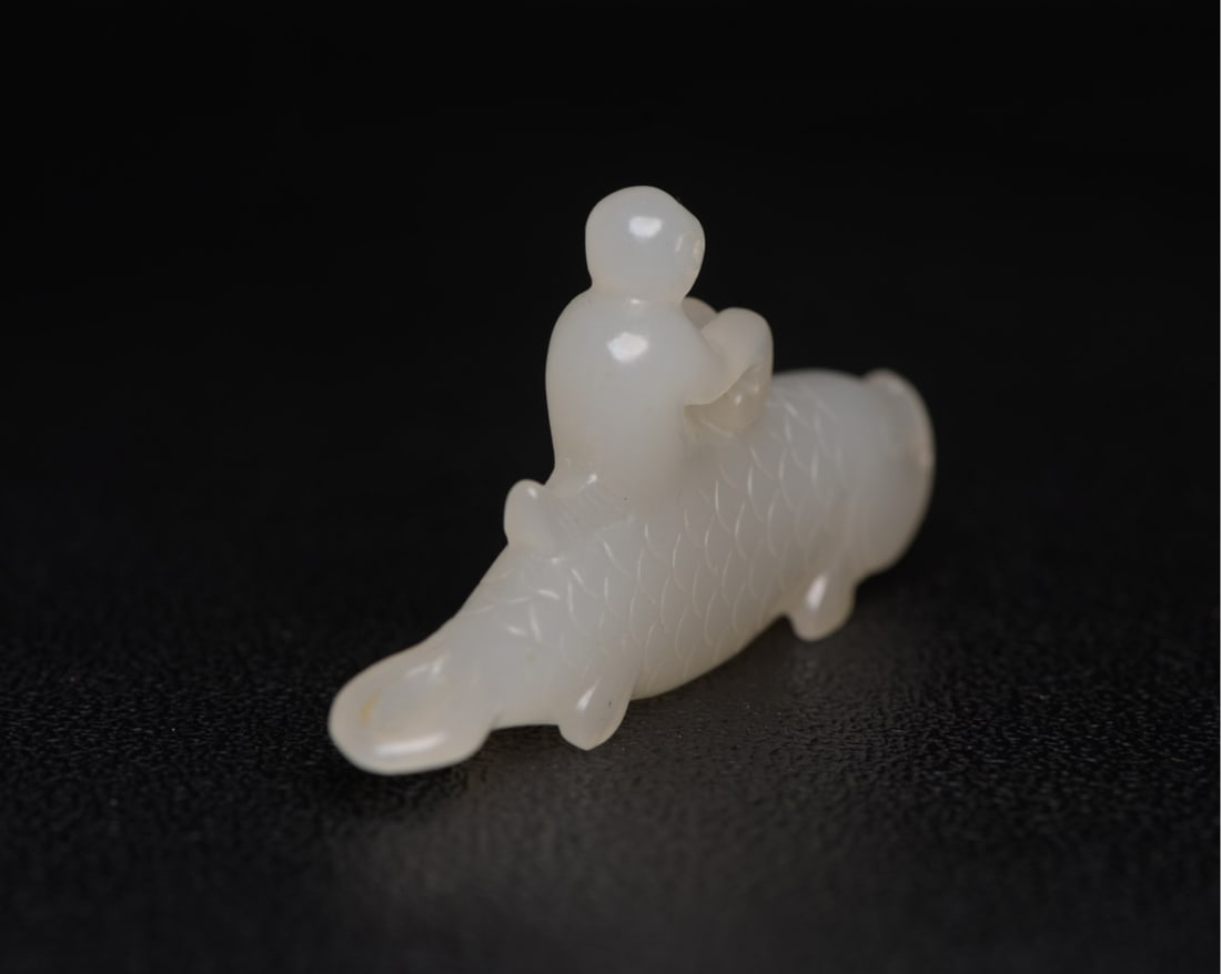 Hotan jade fish - 4