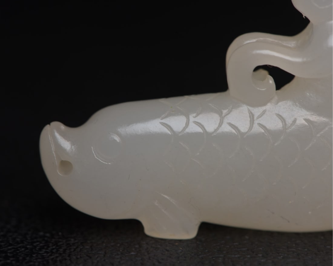 Hotan jade fish - 7