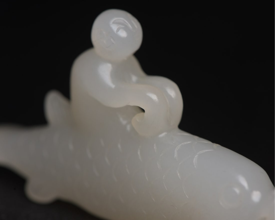 Hotan jade fish - 9