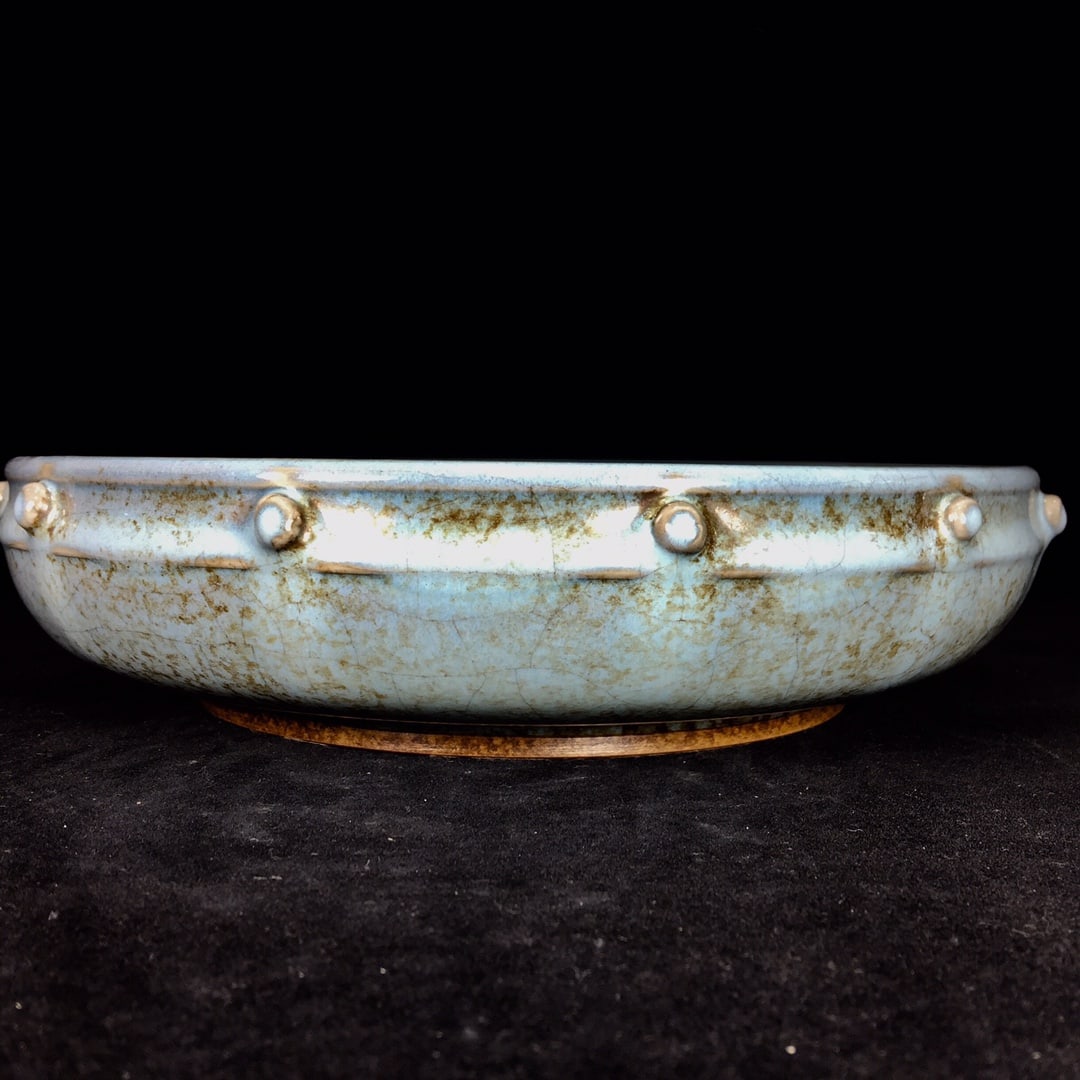 Patina of age, Song Dynasty Jun ware drum-nail washer (1 of 9)