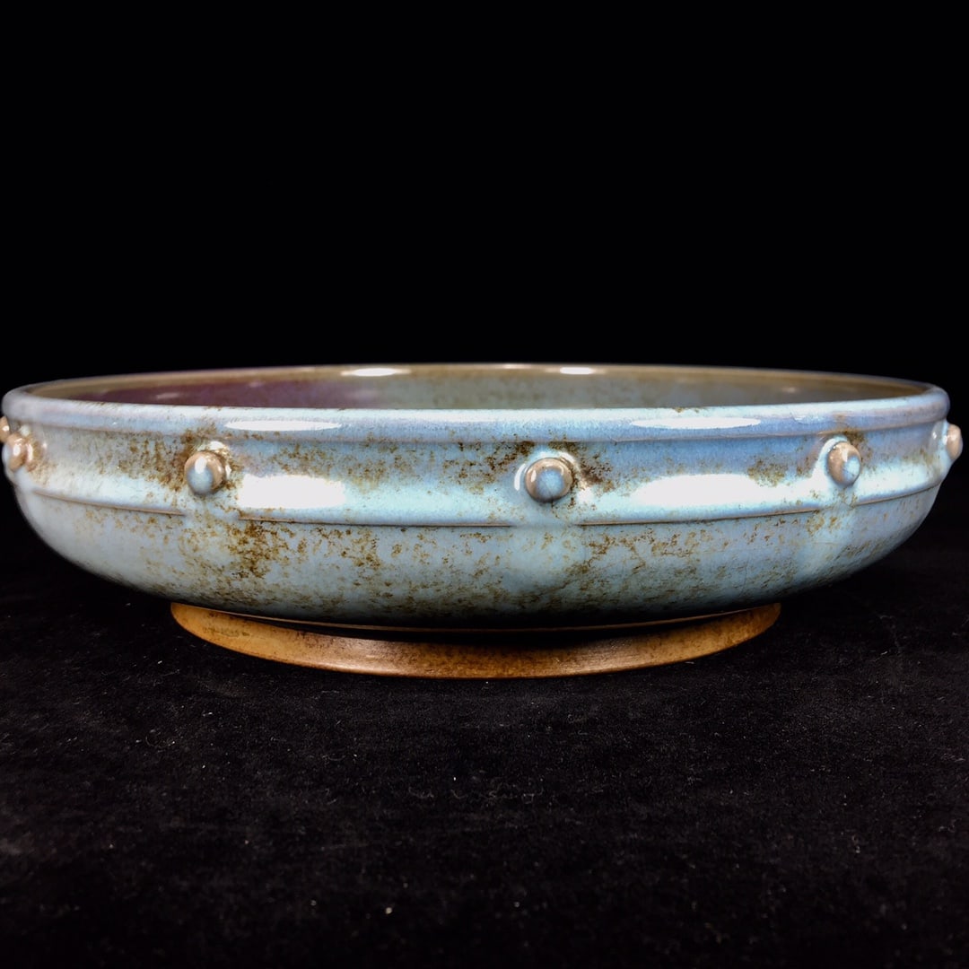 Patina of age, Song Dynasty Jun ware drum-nail washer (1 of 9)