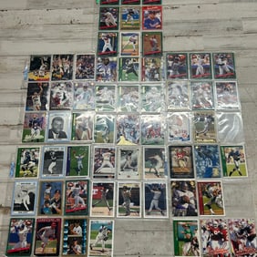 Mixed Sports Trading Card Lot – Baseball & Football Stars (Bonds, Gooden, Nomo, etc.)