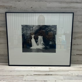 Don Crisp Signed & Numbered Photograph, Waterfall (23/35), Framed