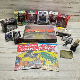 Pop Culture Collectibles Lot with Q-Fig Figures, Futurama, Star Trek & Comic Reprints