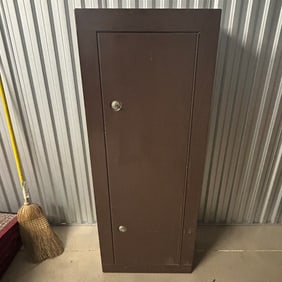 Vintage Metal Gun Safe Cabinet, 60 Inches Tall