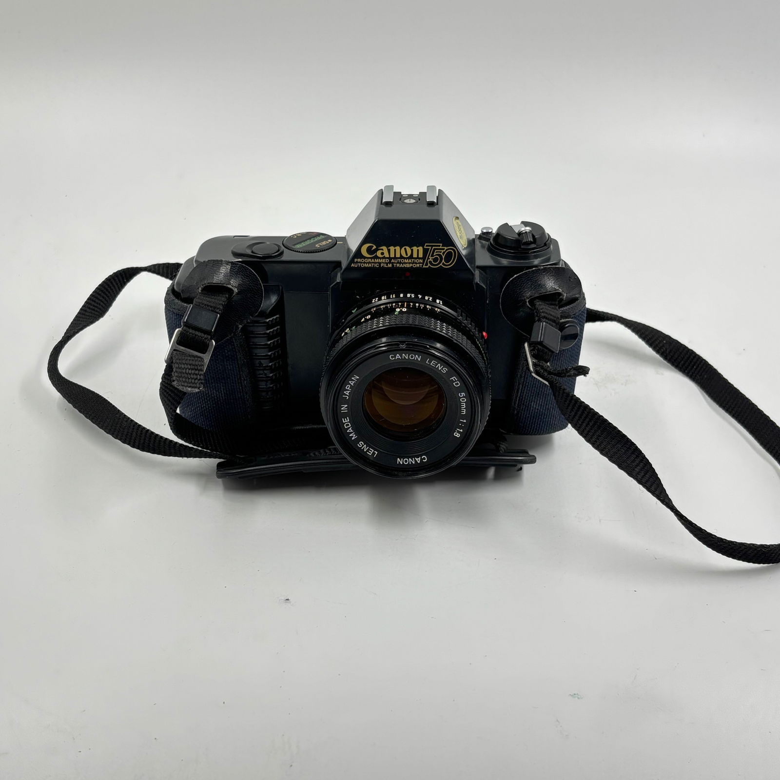 Canon T50 35mm Film SLR Camera with Canon FD 50mm f/1.8 Lens (1 of 10)