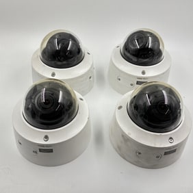 Group of Four Luma 8MP Motorized Varifocal IP Dome Security Cameras (Model LUM-710-DOM-IPH-WH)