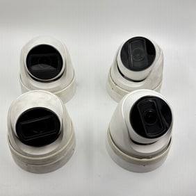 Group of Four Luma 4MP Motorized Varifocal IP Turret Security Cameras (Model LUM-510-TUR-IP-WH)