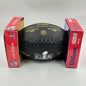 Wilson NFL Super Bowl LVIII Las Vegas Commemorative Football in Original Box