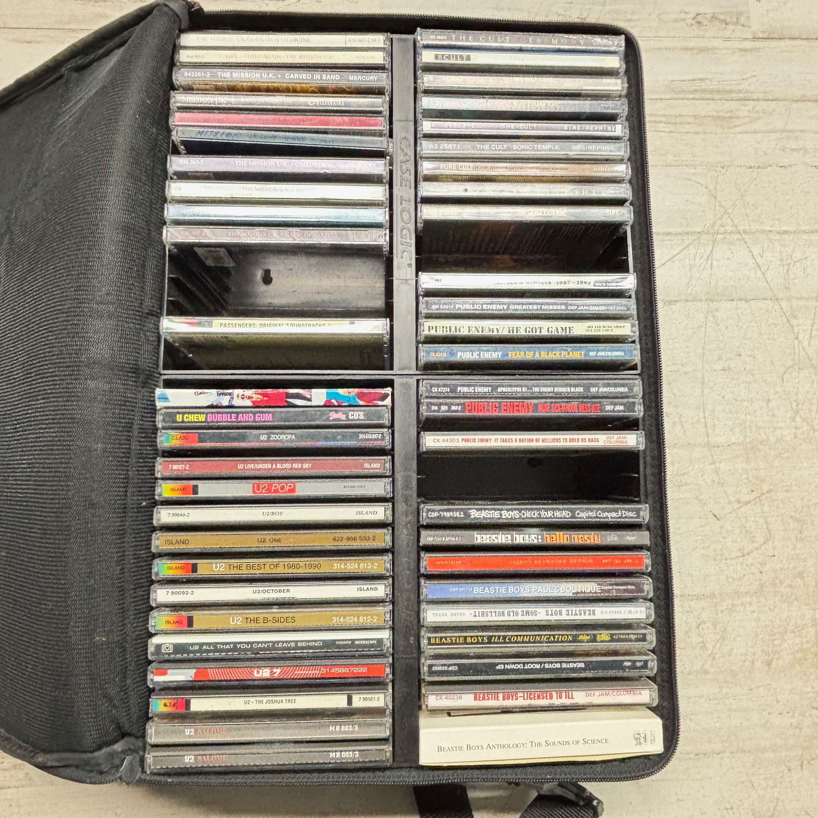 Large Assorted Rock & Hip-Hop CD Collection with Case Logic Carrying Case (1 of 8)