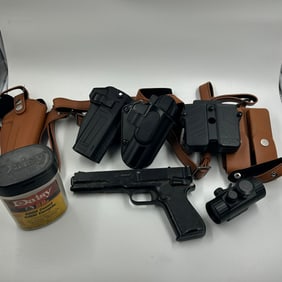 Marksman Repeater .177 Cal CO₂ BB Pistol with Holsters, Optic & BBs