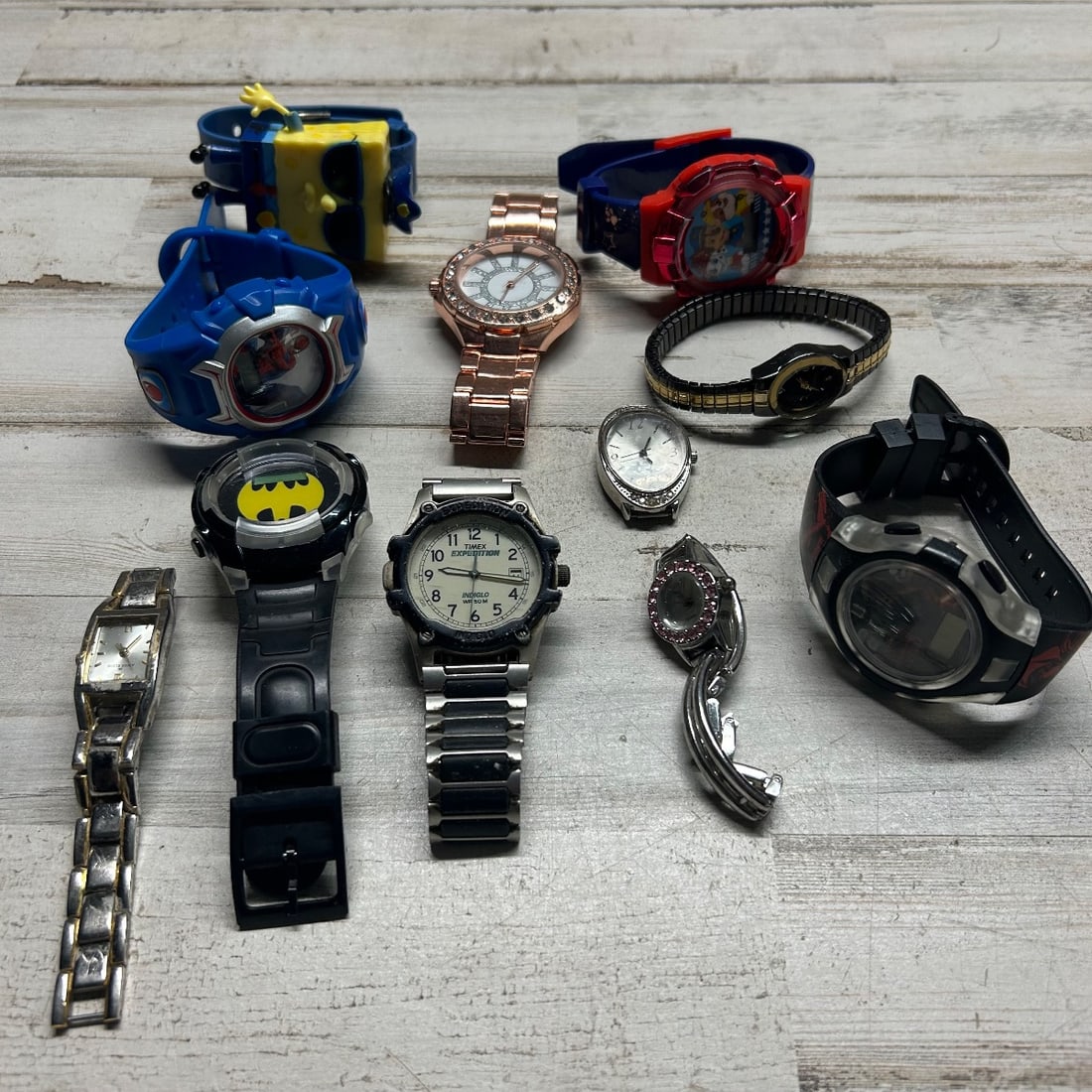 Mixed Lot of 10 Watches - Timex, Batman, Disney, Costume Jewelry (1 of 9)