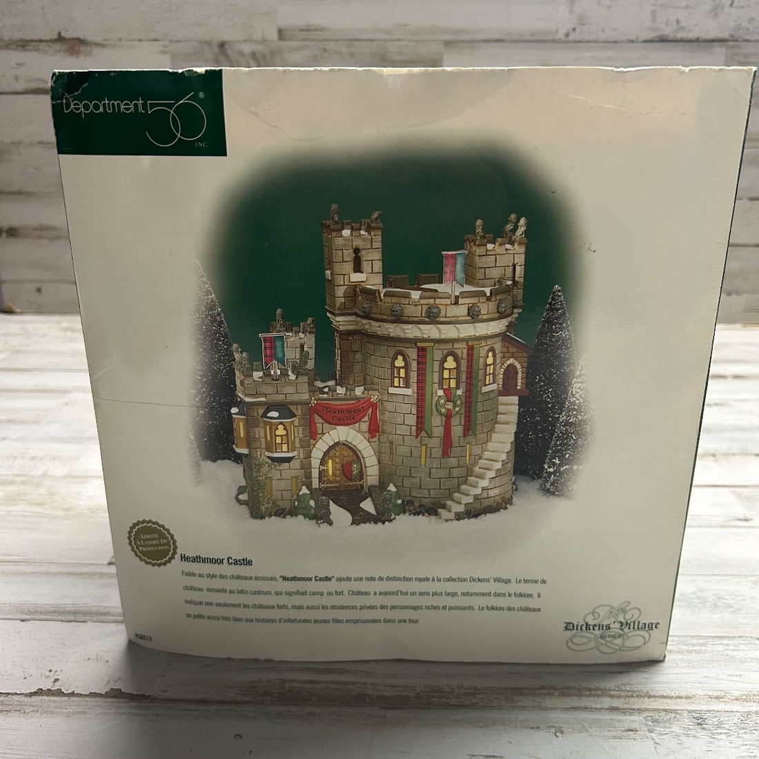 Department 56 Dickens Village "Heathmoor Castle" Lighted Ceramic House (1 of 10)