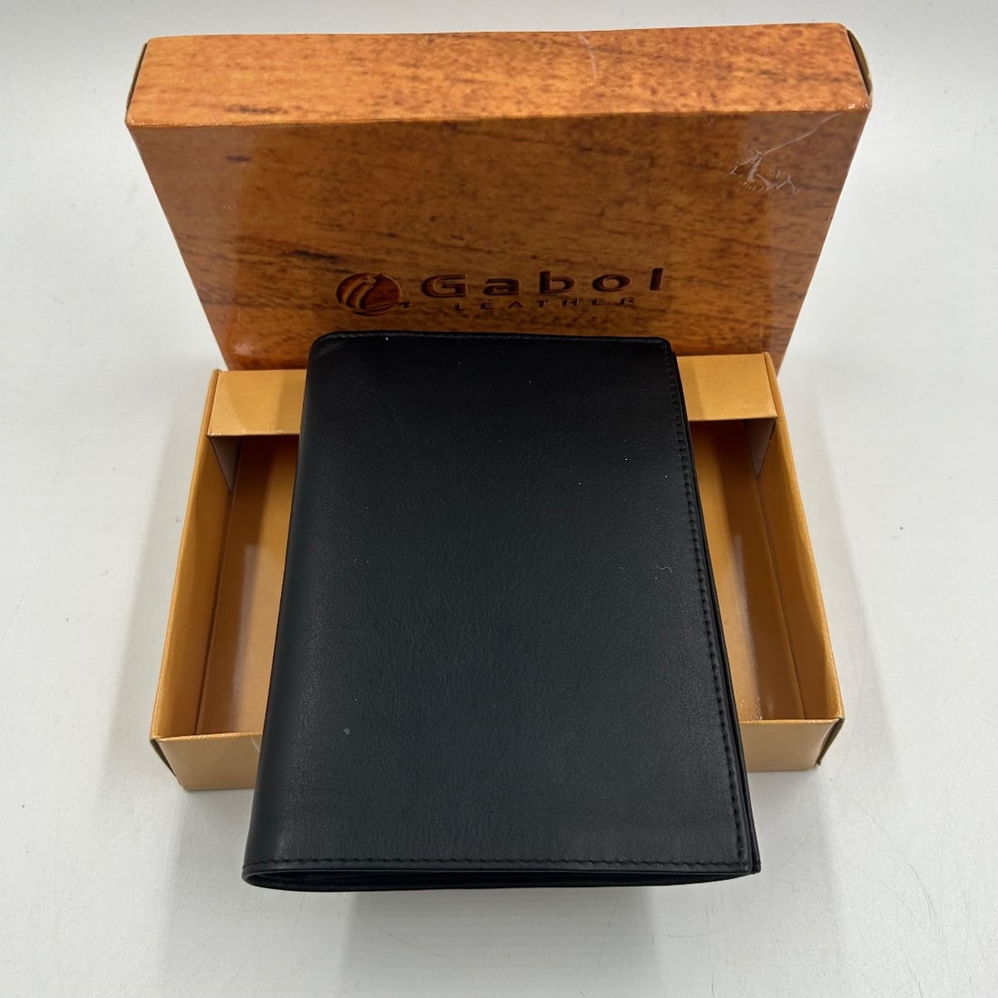 Gabol Leather Passport Holder / Travel Wallet with Card Slots, Black - New w/ Box (1 of 7)