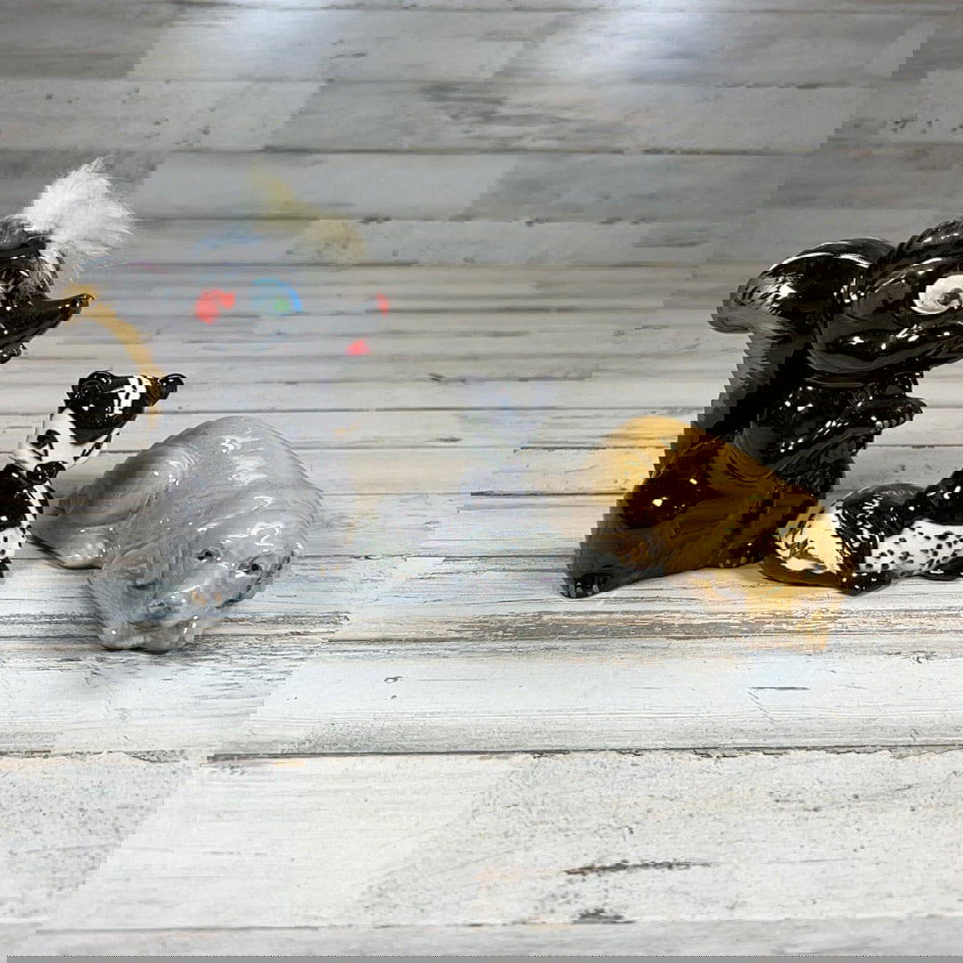 Vintage Ceramic Skunk & Dog Figurines "Made in Japan" Mid-Century Kawaii Decor (1 of 7)