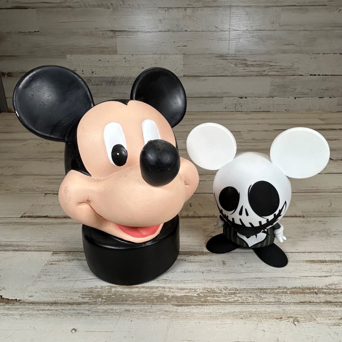 Disney Mickey Mouse Head Bust & "The Nightmare Before Christmas" Jack Skellington Figure (1 of 7)