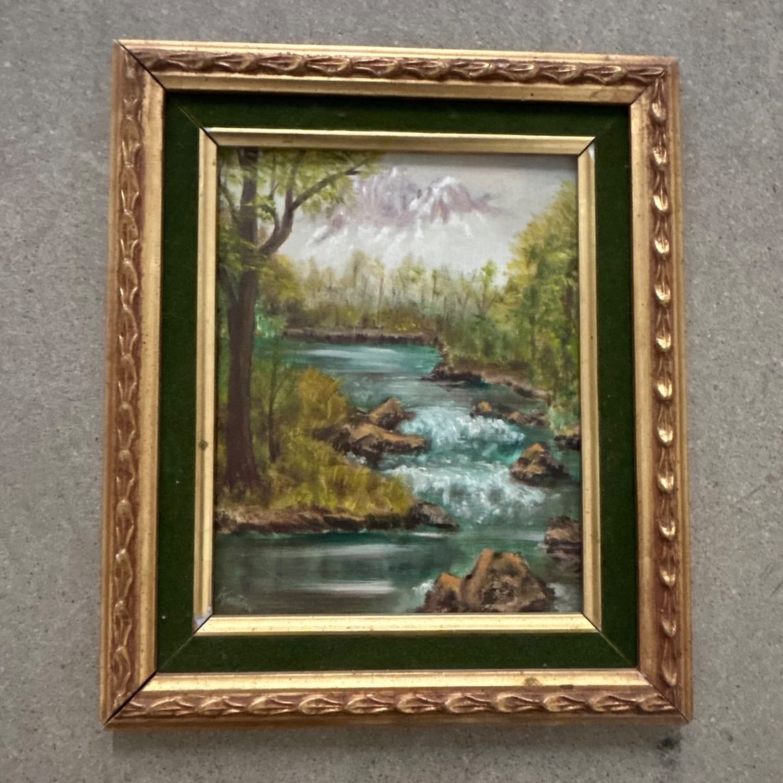Original Oil Painting "Grand Stream" by Kathy D. Sherry, Mountain Landscape (1 of 9)