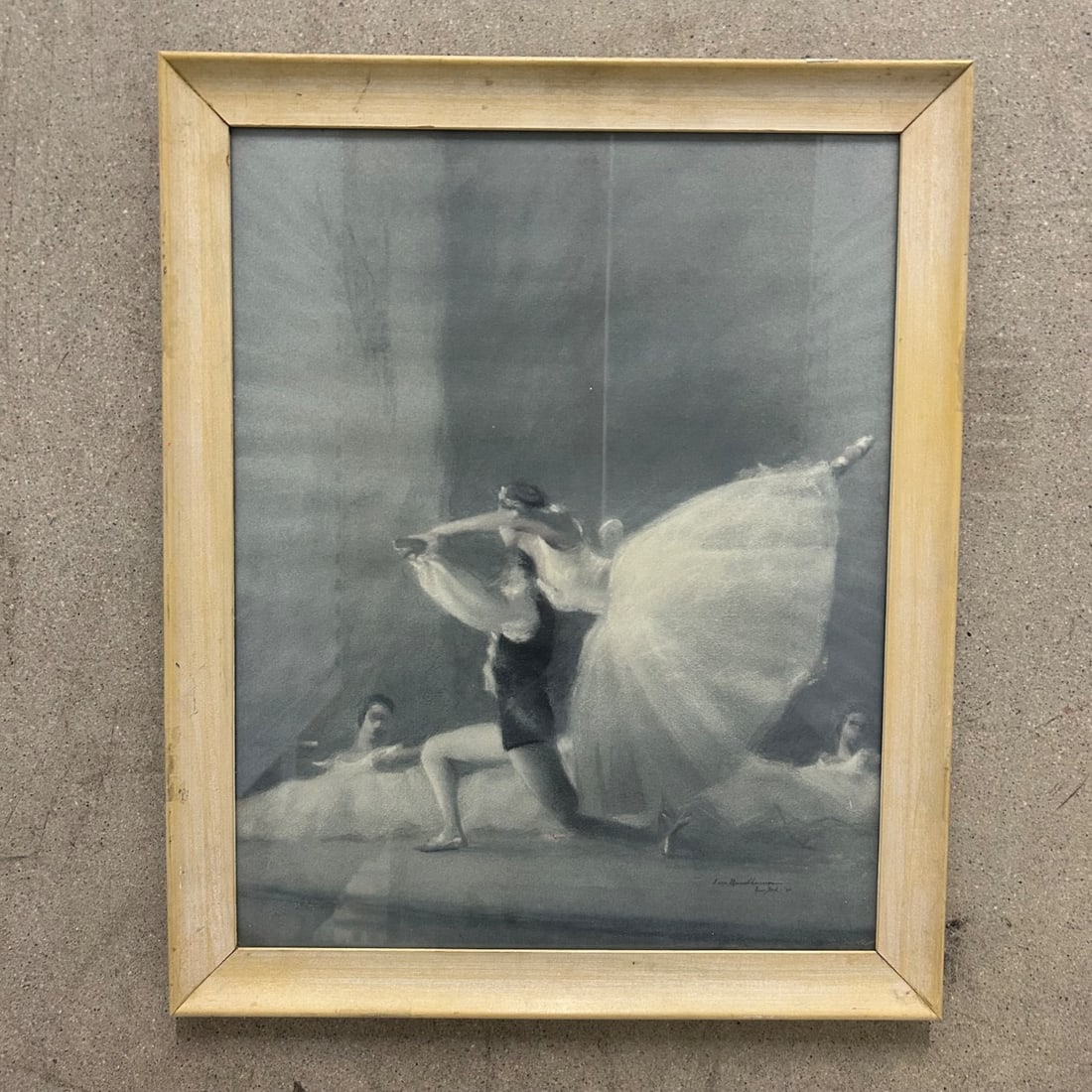 August von Munchhausen "Pose Classique" Ballet Lithograph ~ 'Les Sylphides' Ballet Russe (1 of 8)