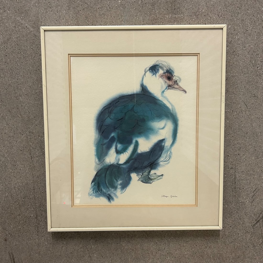 Mayer-Garten Watercolor Painting of a Duck - Signed Framed Art (1 of 7)