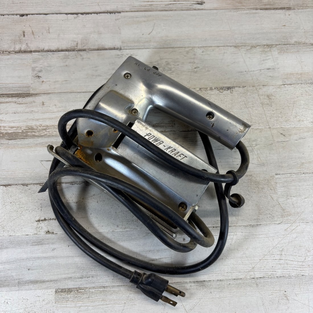 Montgomery Ward Powr-Kraft 2-Speed Sabre Saw Industrial Metal Electric Tool Vtg (1 of 6)